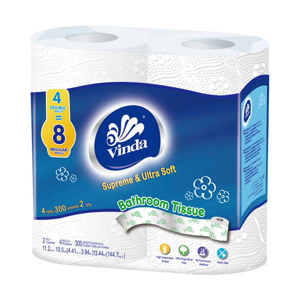 Bathroom Tissue 4 rolls